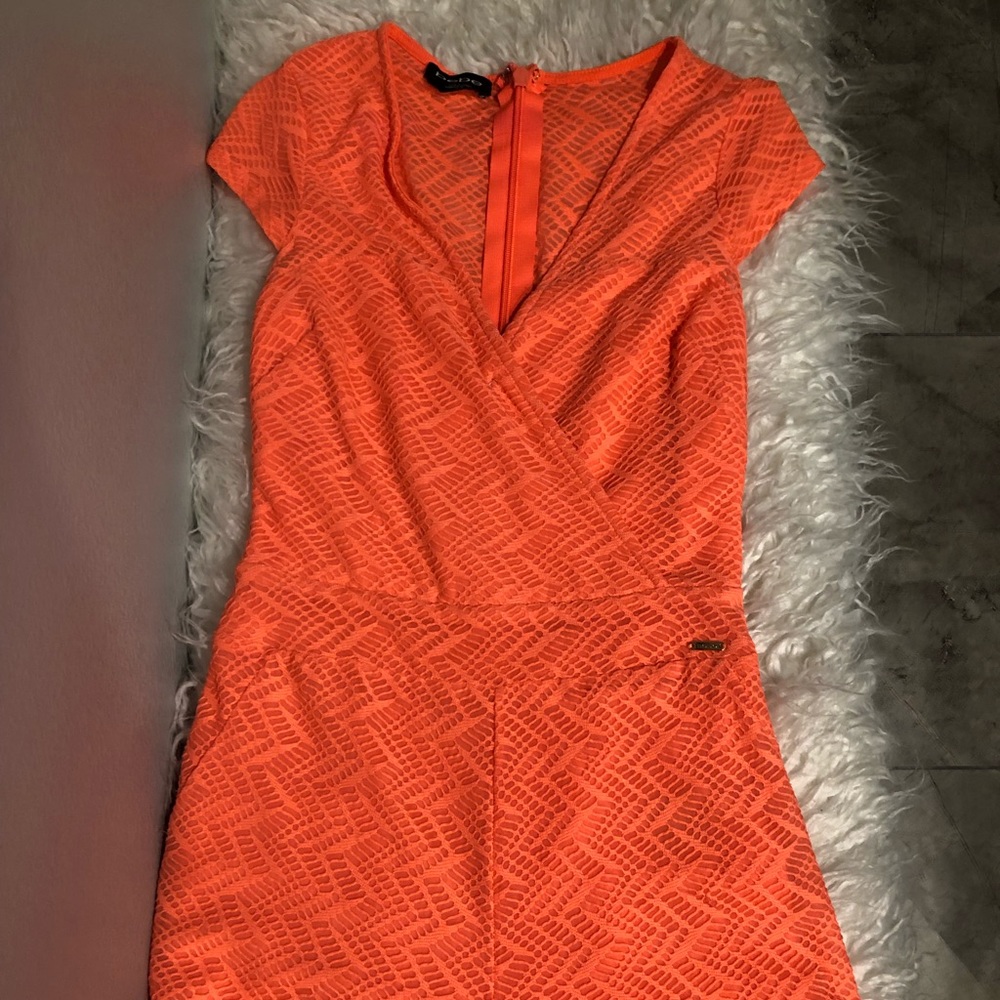 BEBE - Orange Romper- Small